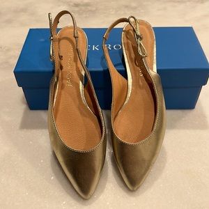 Jack Rogers Selena Gold Sling Back 8.5 New in Box!!💗